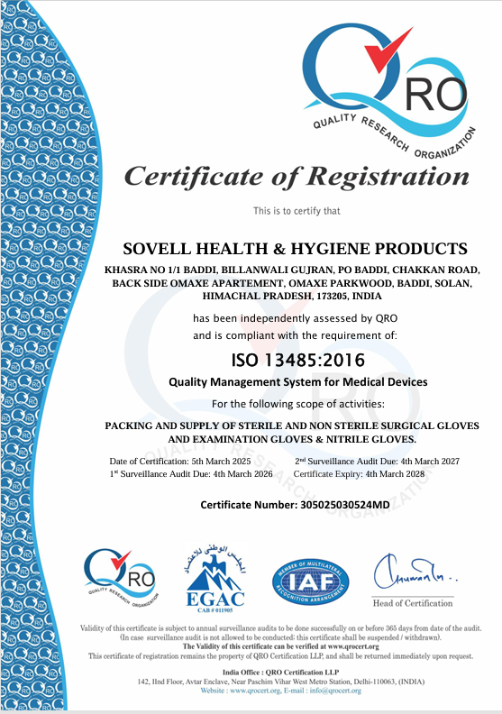 ISO 13485:2016 Certificate